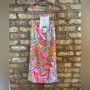 Lilly Pulitzer Pink and Blue Abstract Dress